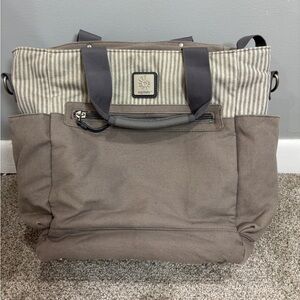 ERGOBABY The Coffee Run Tote Backpack Baby Diaper Bag Grey Unisex